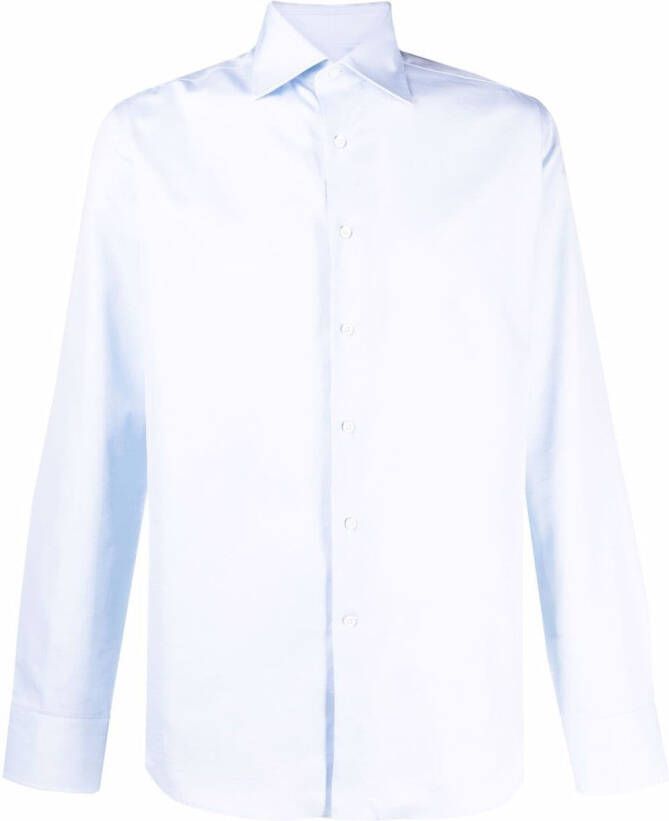 Canali Button-up overhemd Blauw