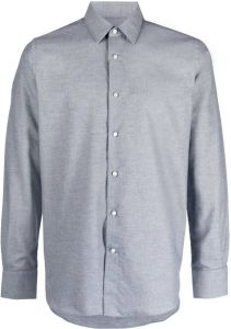 Canali Button-up overhemd Blauw