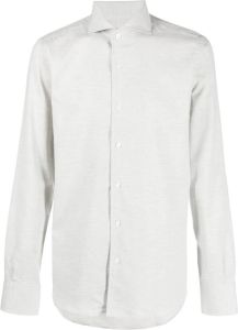Canali Button-up overhemd Grijs