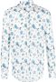 Canali Overhemd met bloemenprint Wit - Thumbnail 1