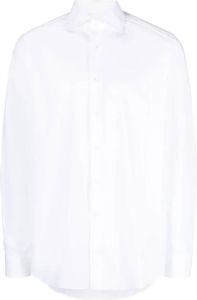 Canali Overhemd met lange mouwen Wit