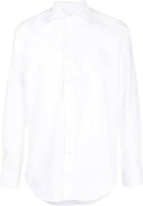 Canali Overhemd met lange mouwen Wit