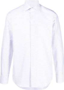 Canali Overhemd met patroon Wit