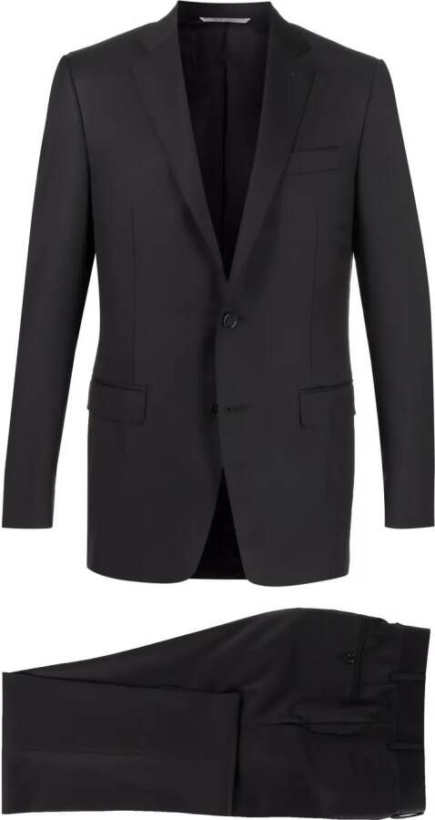 Canali Pak met enkele rij knopen Zwart