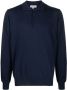 Canali Polotrui met lange mouwen Blauw - Thumbnail 1