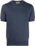Canali T-shirt met ronde hals Blauw - Thumbnail 1