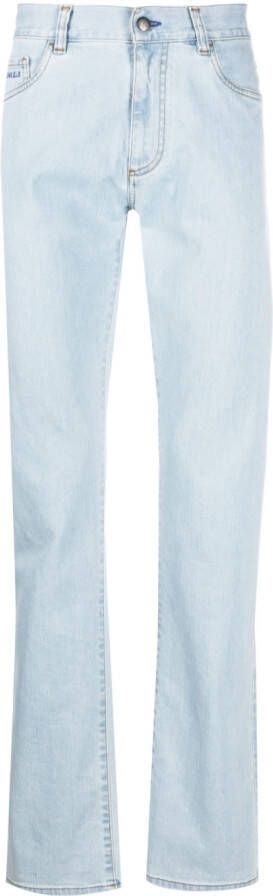 Canali Ruimvallende jeans Blauw