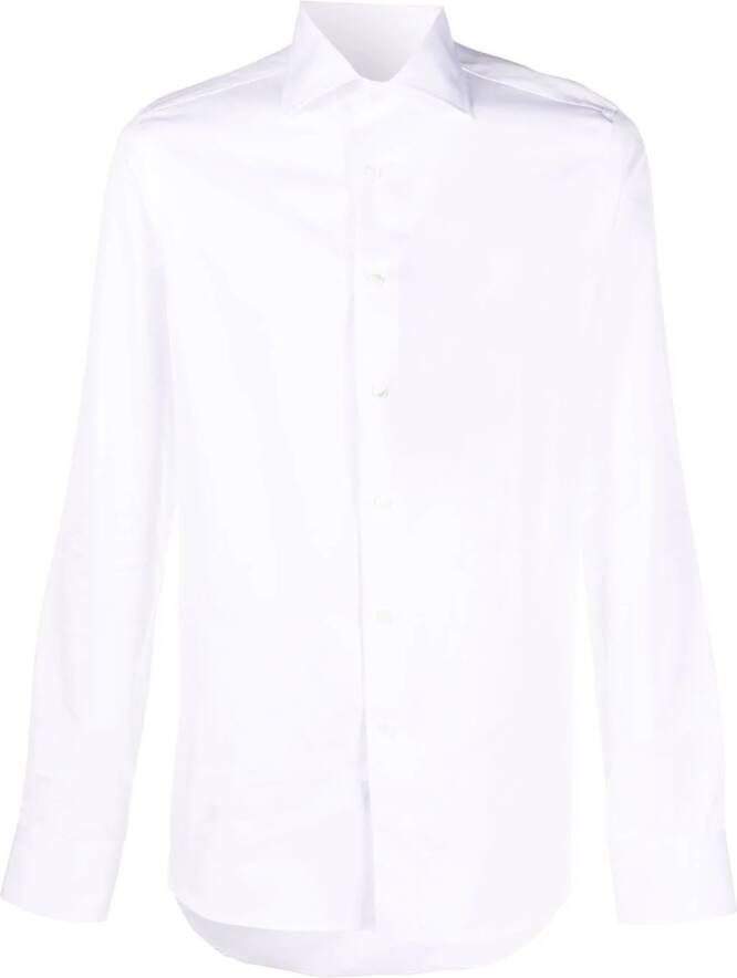 Canali Shirt met lange mouwen Wit