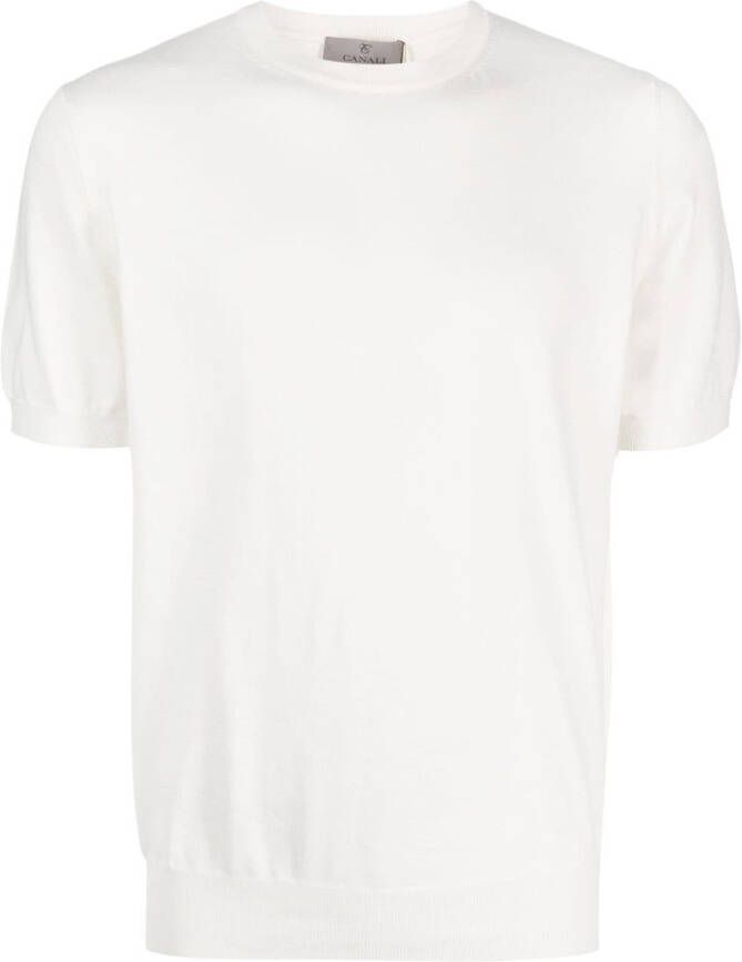 Canali Trui met korte mouwen Wit