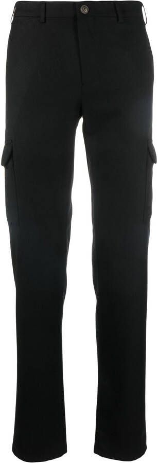 Canali Slim-fit broek Zwart