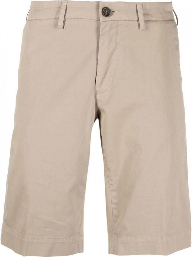 Canali Slim-fit chino shorts Beige