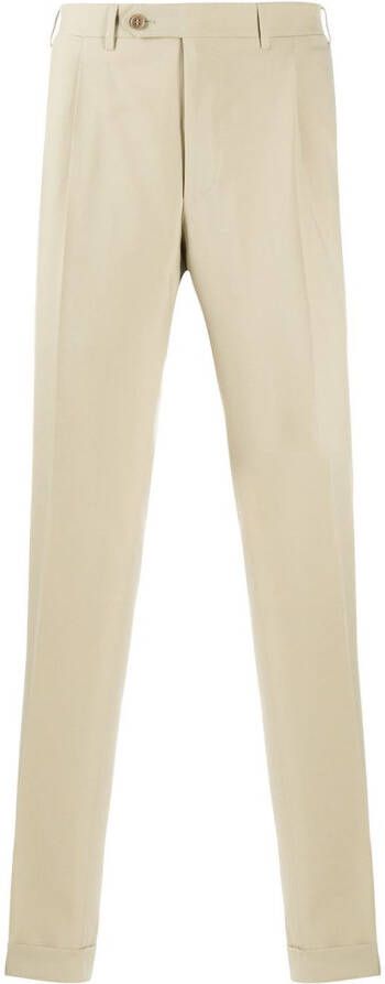 Canali Straight pantalon Beige