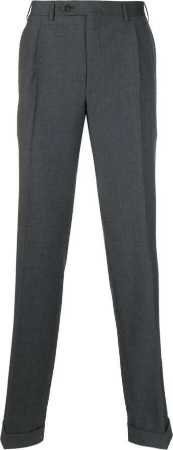 Canali Straight pantalon Grijs