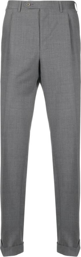 Canali Straight pantalon Grijs