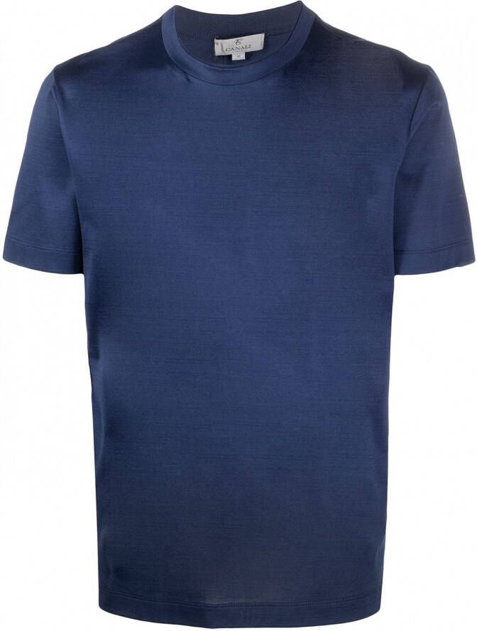 Canali T-shirt Blauw