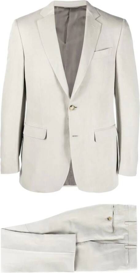 Canali Tweedelig pak Beige