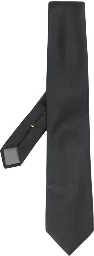 Canali Zijden stropdas Zwart