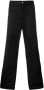 Carhartt WIP broek met wijde pijpen en logo patch Zwart - Thumbnail 1