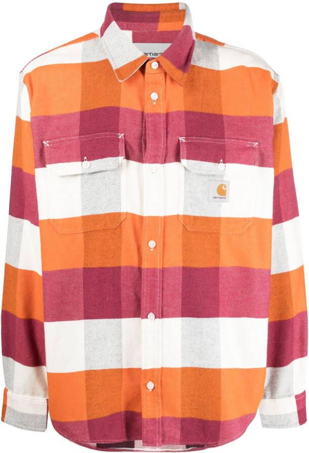 Carhartt WIP Geruit overhemd Oranje