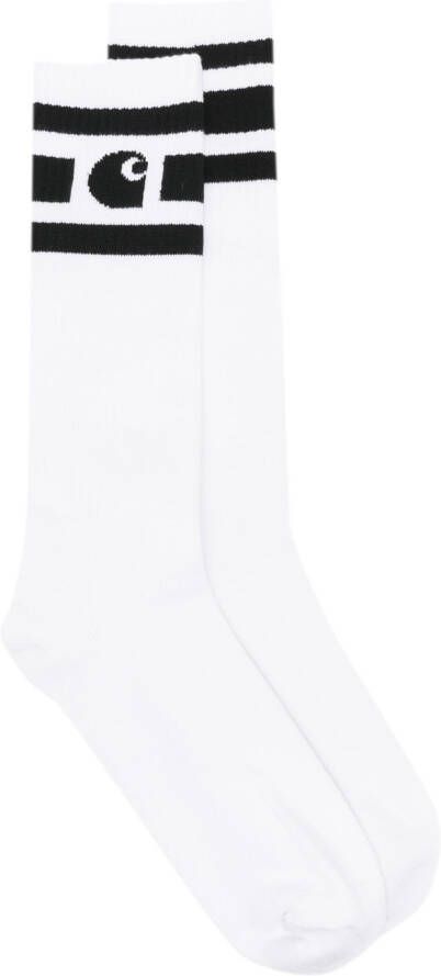 Carhartt WIP Ribgebreide sokken Wit