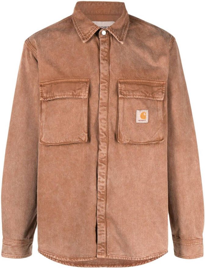 Carhartt WIP Denim overhemd Bruin