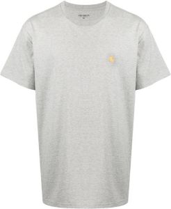 Carhartt WIP T-shirt met geborduurd logo Grijs