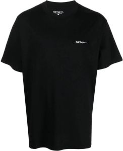 Carhartt WIP T-shirt met geborduurd logo Zwart