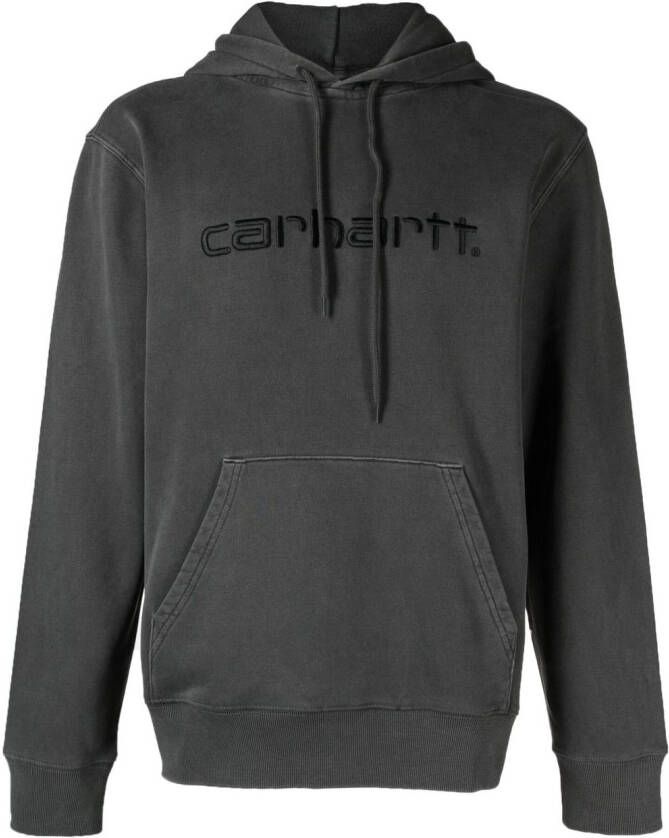 Carhartt WIP Hoodie met geborduurd logo Grijs