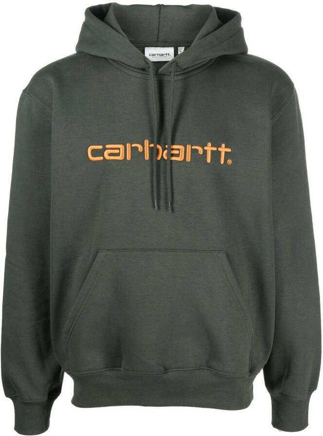 Carhartt WIP Hoodie met geborduurd logo Beige