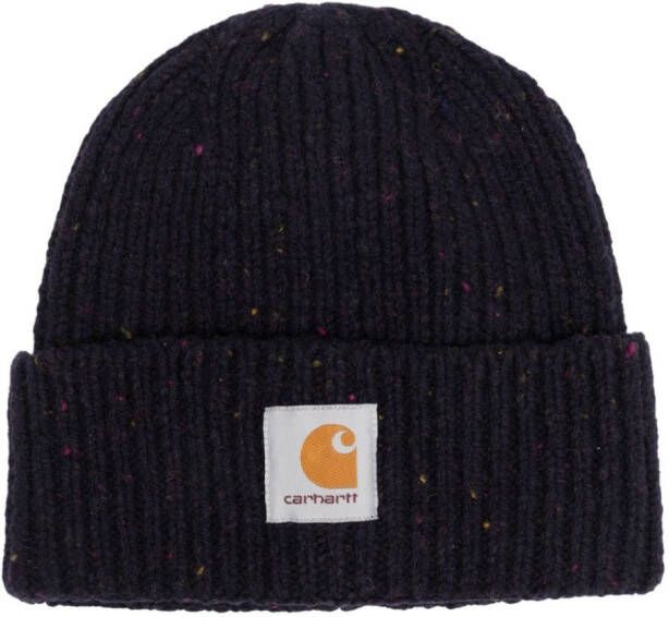 Carhartt WIP Geribbelde muts Blauw