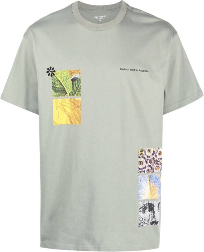 Carhartt WIP T-shirt met print Groen