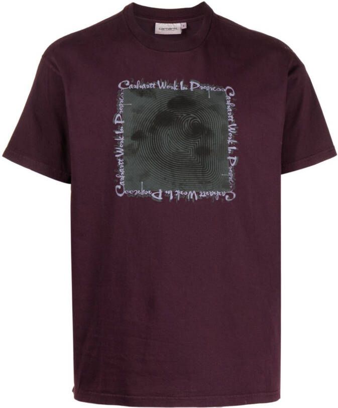 Carhartt WIP T-shirt met print Paars