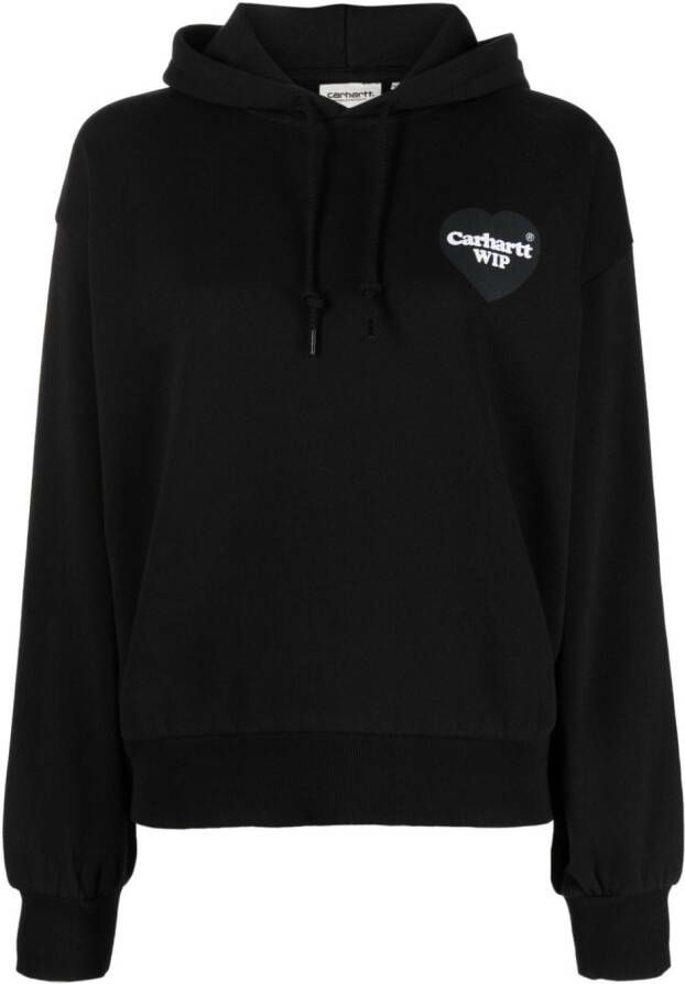 Carhartt WIP Fleece hoodie Zwart