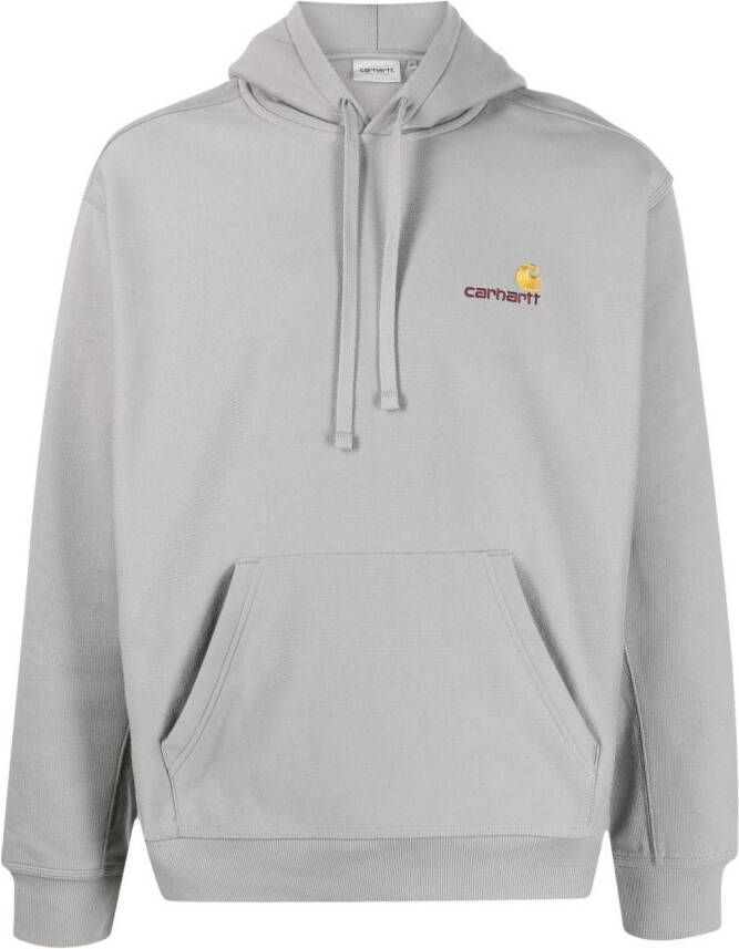 Carhartt WIP Hoodie met geborduurd logo Grijs