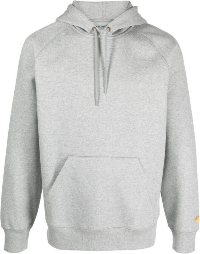 Carhartt WIP Hoodie met geborduurd logo Grijs