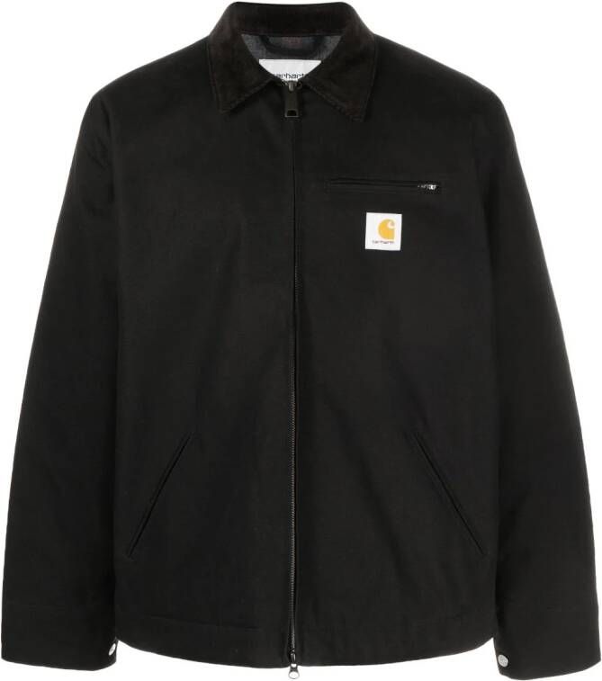 Carhartt WIP Jack met logopatch Zwart