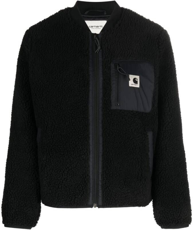Carhartt WIP Jas met teddybeerprint Zwart