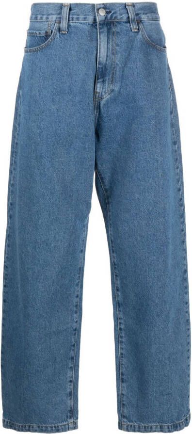 Carhartt WIP Jeans met logopatch Blauw