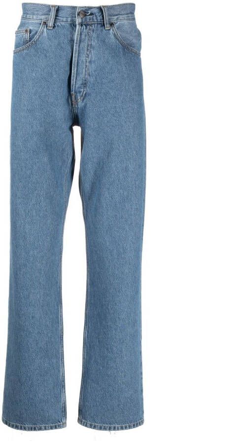 Carhartt WIP Jeans met stonewashed-effect Blauw