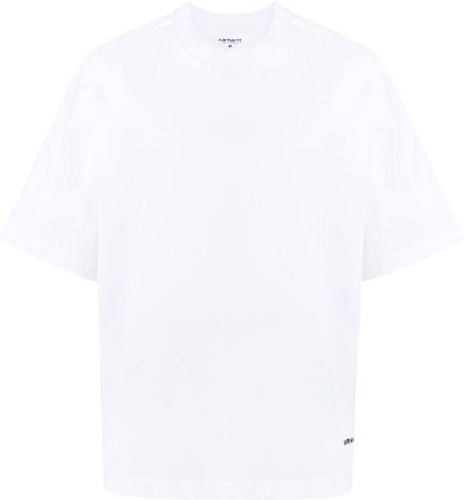 Carhartt WIP T-shirt van biologisch katoen Wit