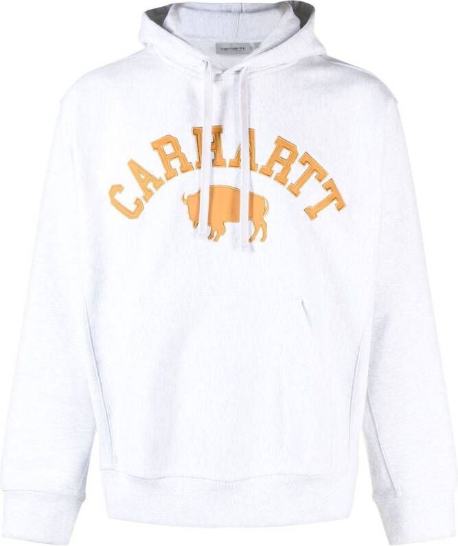 Carhartt WIP Hoodie met geborduurd logo Grijs