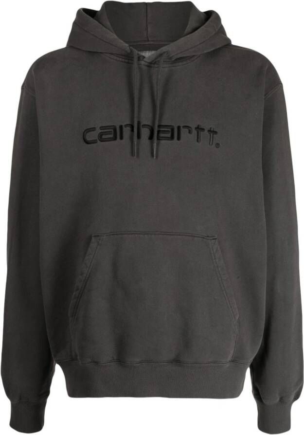 Carhartt WIP Hoodie met geborduurd logo Grijs