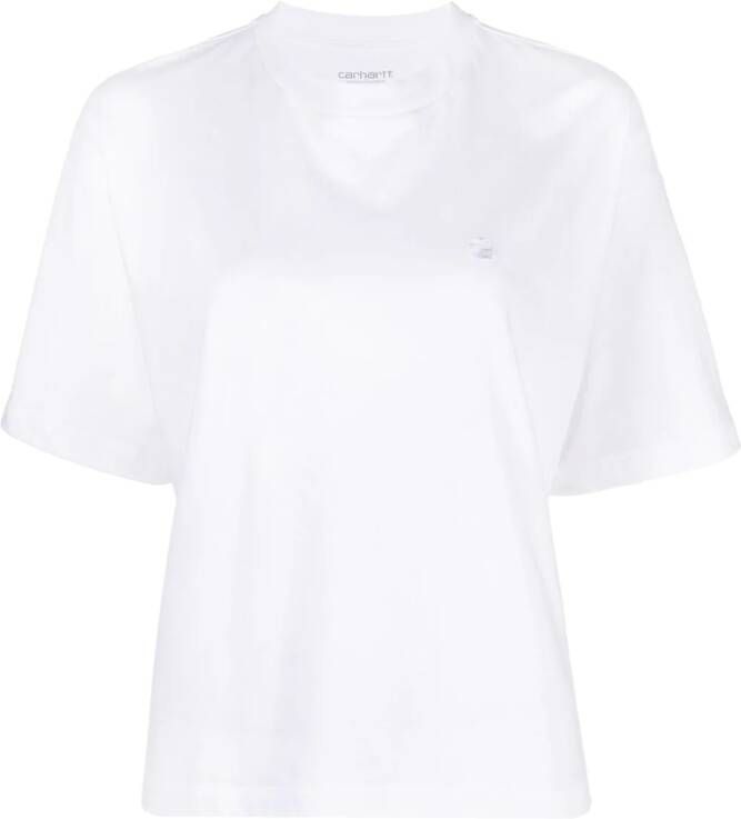 Carhartt WIP T-shirt met geborduurd logo Wit