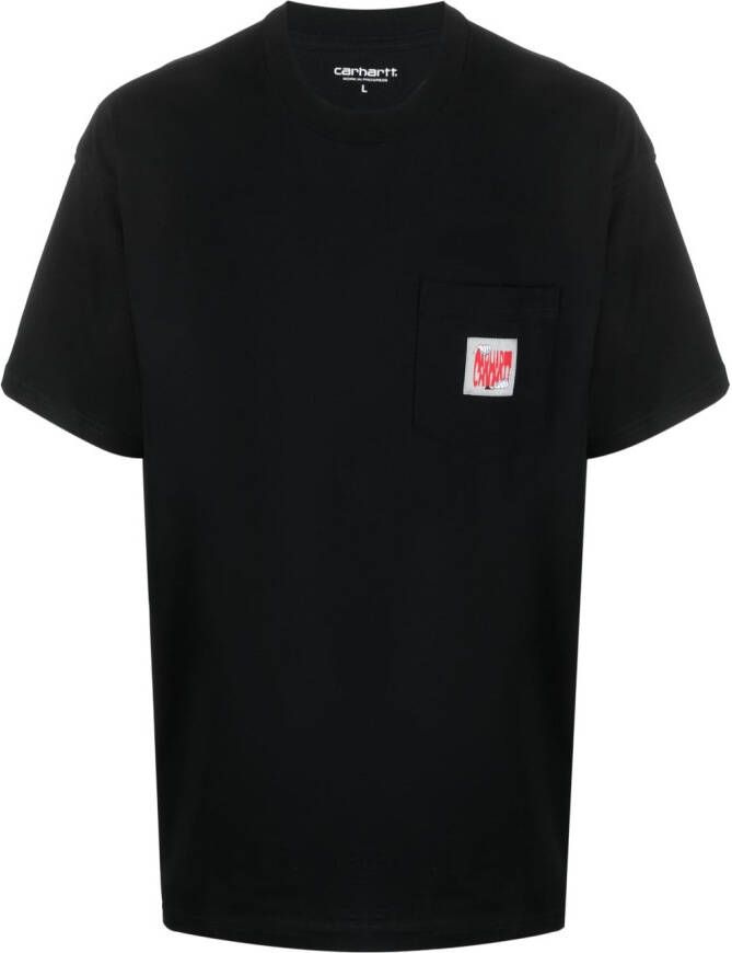 Carhartt WIP T-shirt met logopatch Zwart