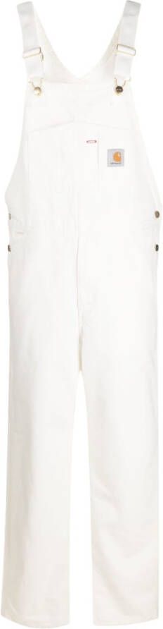 Carhartt WIP Tuinbroek met logopatch Wit