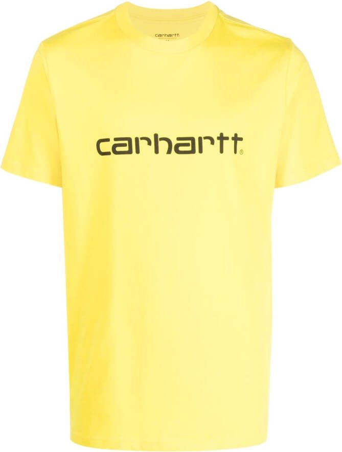 Carhartt WIP T-shirt met logoprint Geel