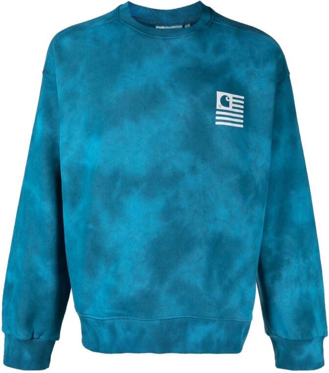 Carhartt WIP Sweater met logoprint Blauw