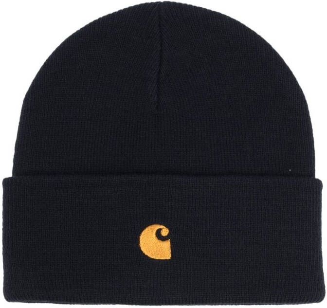 Carhartt WIP Muts met logopatch Blauw