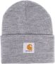 Carhartt WIP Muts met logopatch Grijs - Thumbnail 1