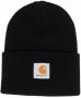 Carhartt WIP Muts met logopatch Zwart - Thumbnail 1